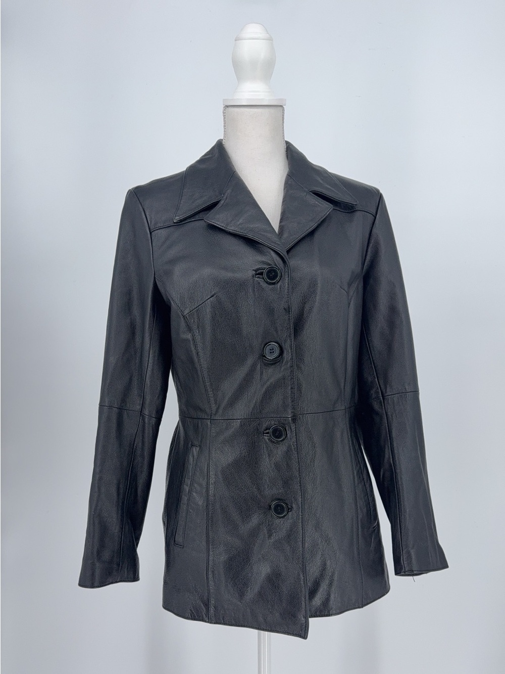 Wilson's Leather Black Leather Jacket S